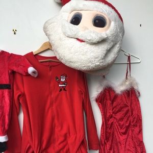 Santa Claus Costume mask hat only for adult